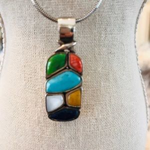 Turquoise and sterling statement piece